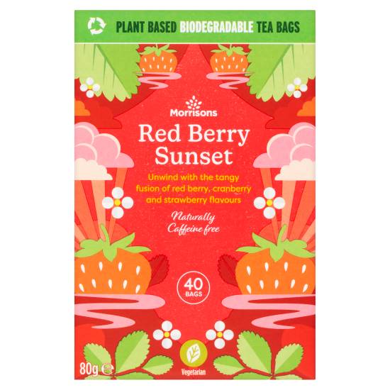 Morrisons Red Berry Sunset Bags (40 ct, 80 g)