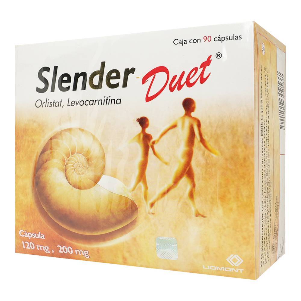 Liomont slender-duet cápsulas 120 mg /200 mg (90 piezas)