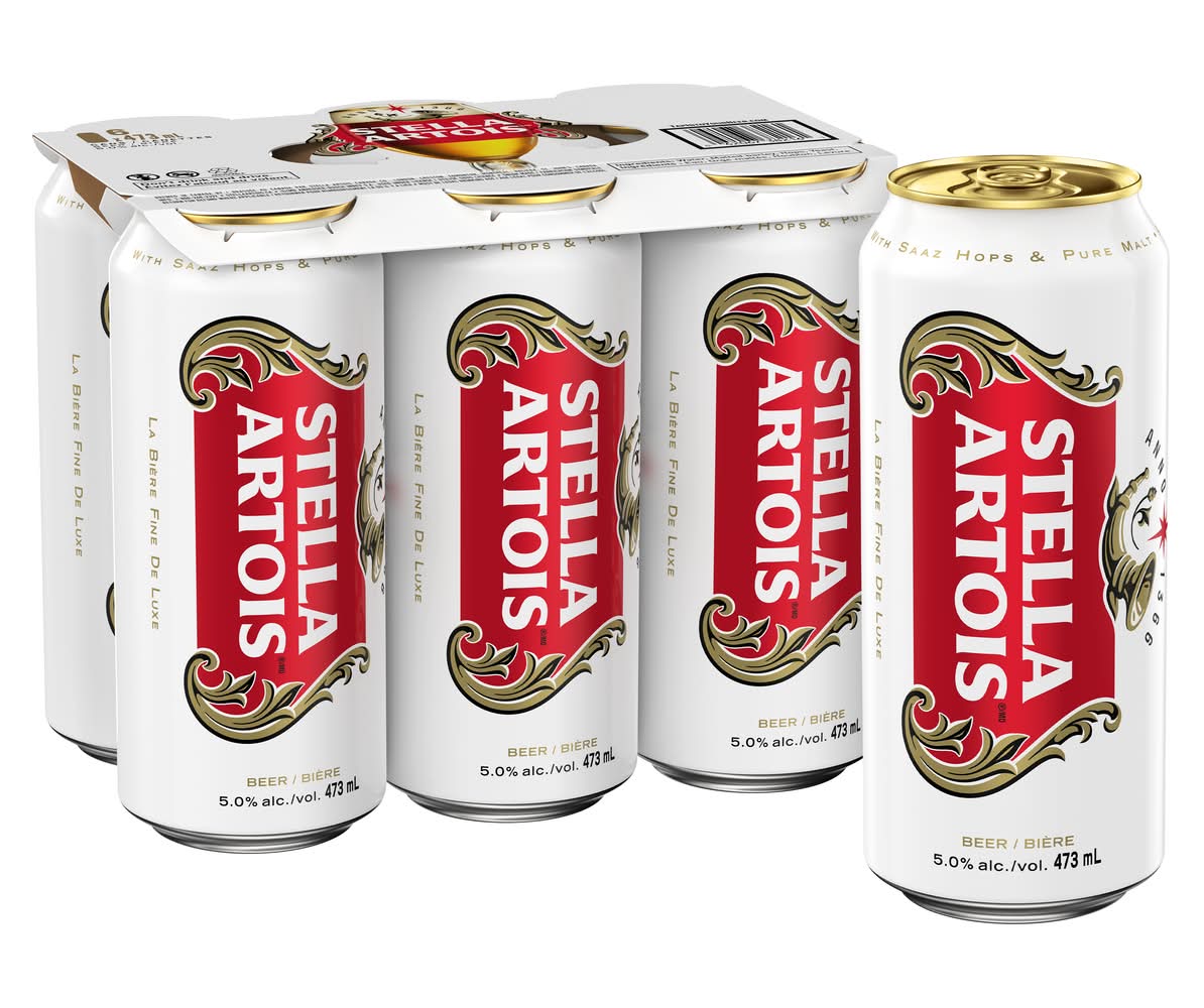 Stella Artois Beer (6 x 473 ml)