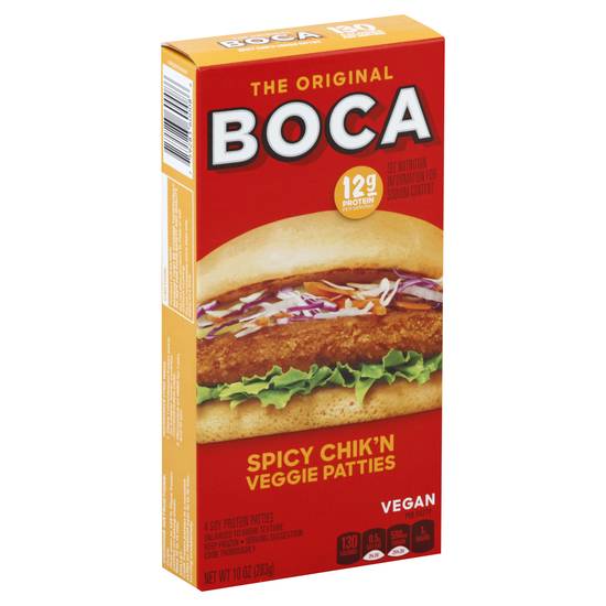 Boca the Original Spicy Chik'n Veggie Patties Box