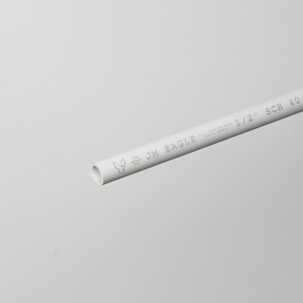 1/2-in x 10-ft Schedule 40 Plain End PVC Pipe