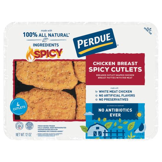 Perdue Spicy Breaded Chicken Breast Cutlets