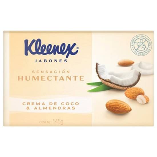 Kleenex jabón crema de coco y almendras (barra 145 g)