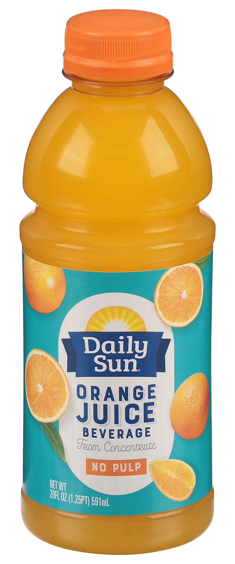 Daily Sun No Pulp Juice, Orange (20 fl oz)