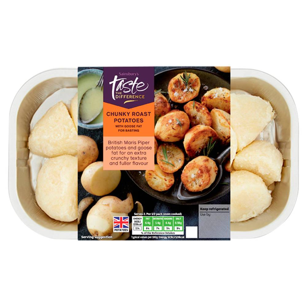 Sainsbury's Roast Potatoes with Goose Fat, Taste the Difference 450g (Serves 2)