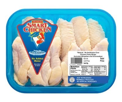Smart Chicken Chicken Wings - 0.9-1.75lbs - price per lb