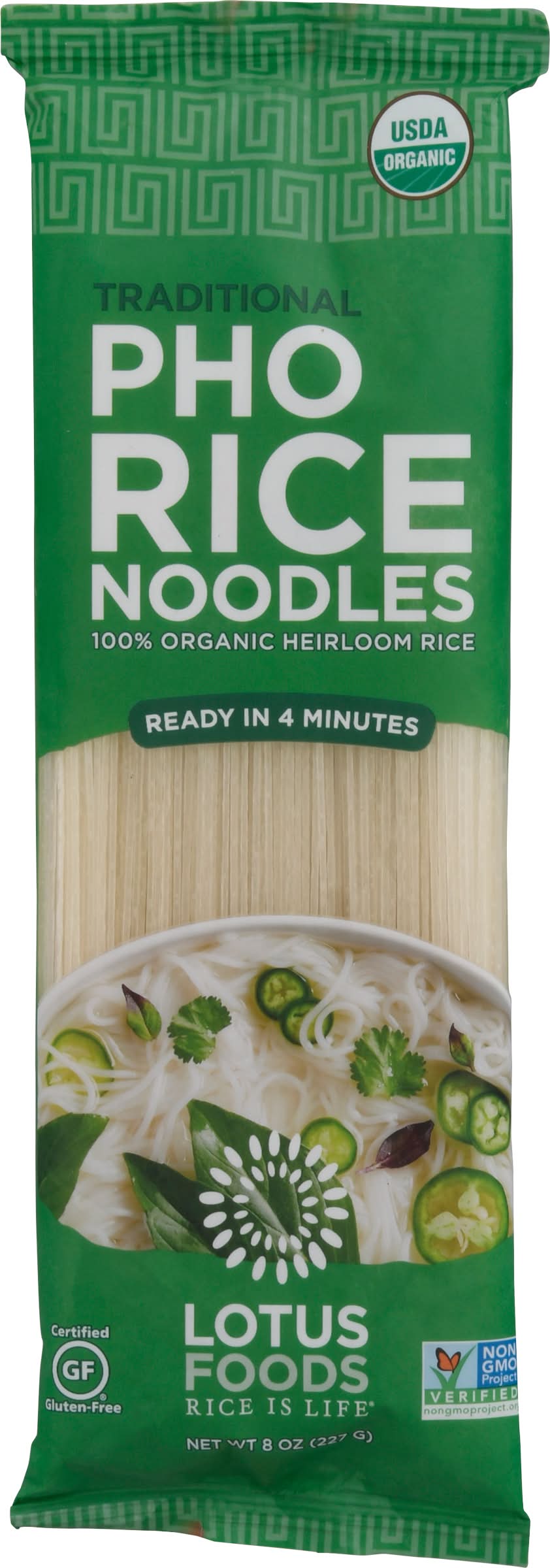 Lotus Foods Traditional Pho Rice Noodles (8 oz)