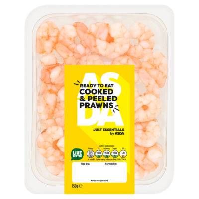 ASDA Just Essentials Cooked & Peeled Prawns (150g)