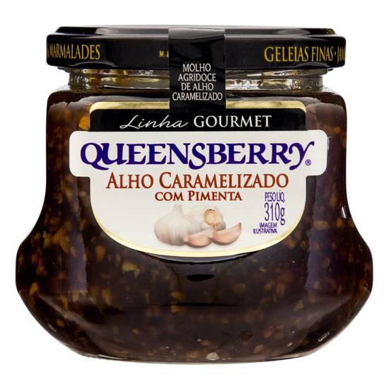 Queensberry geleia agridoce de alho caramelizado com pimenta gourmet