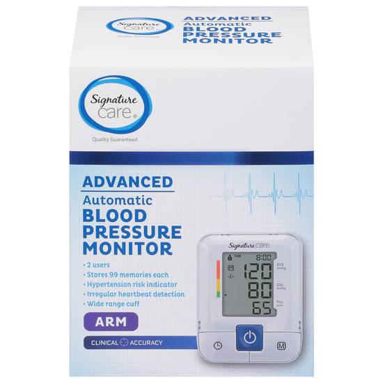 Signature Care Automatic Arm Blood Pressure Monitor
