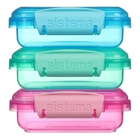 Sistema Lunch Box Containers 200 ml, Assorted (3 ct)
