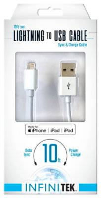 Lightning To Usb Sync & Charge Cable (ea)