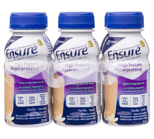 Ensure High Protein Drink, Vanilla (6 x 235 ml)