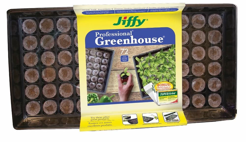 Jiffy Pellet Pro Seed Starting Greenhouse With Super Thrive
