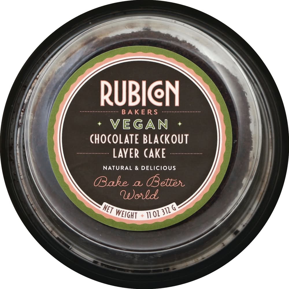 Rubicon Bakers Vegan Layer Cake, Chocolate Blackout (11 oz)