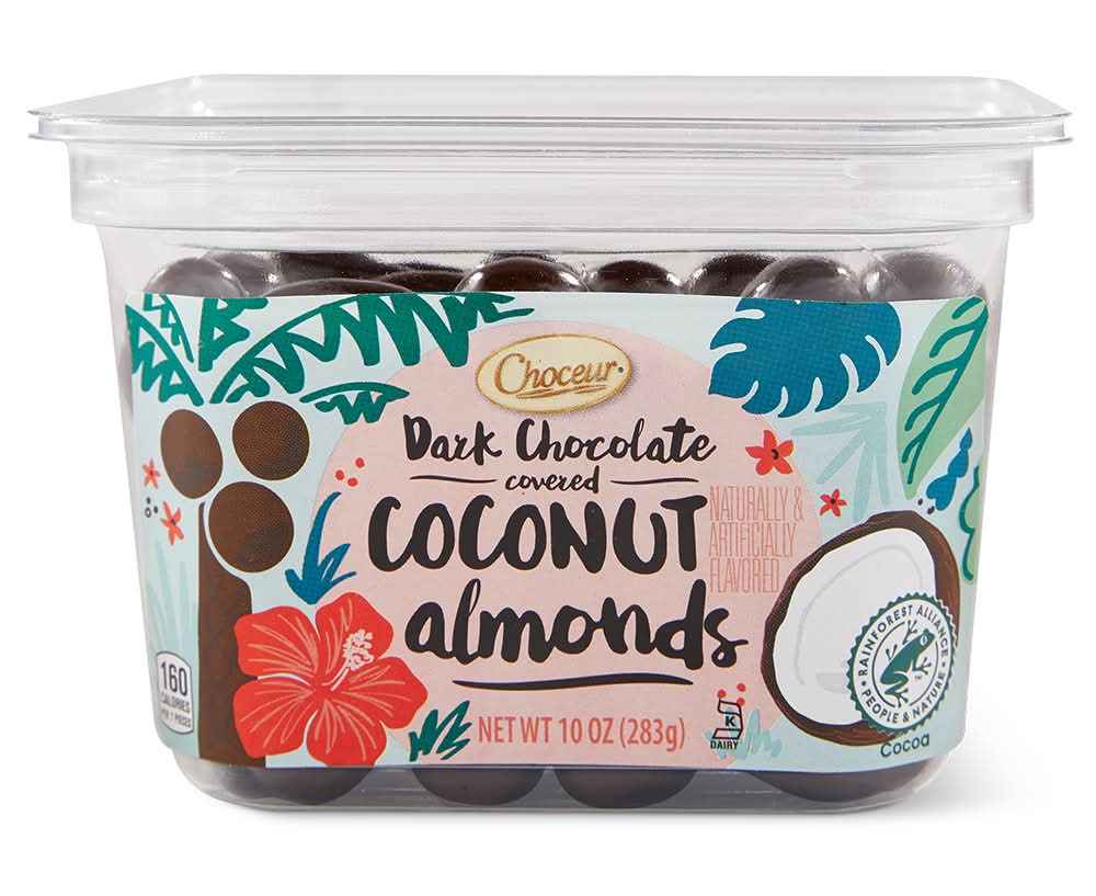 Choceur Dark Chocolate Covered Nuts, Coconut-Almond (10 oz)