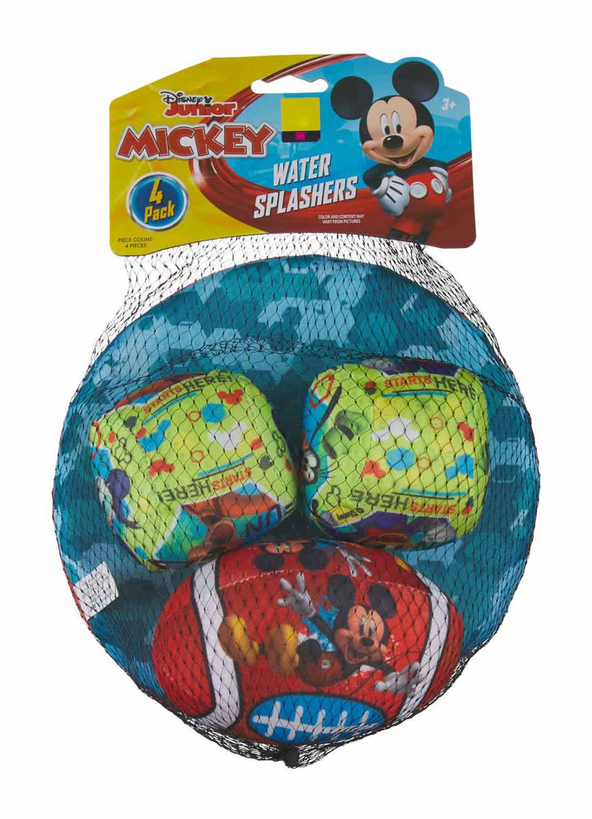 Licensed Disney Water Splashers Toys 4 Pk Assorted Characters