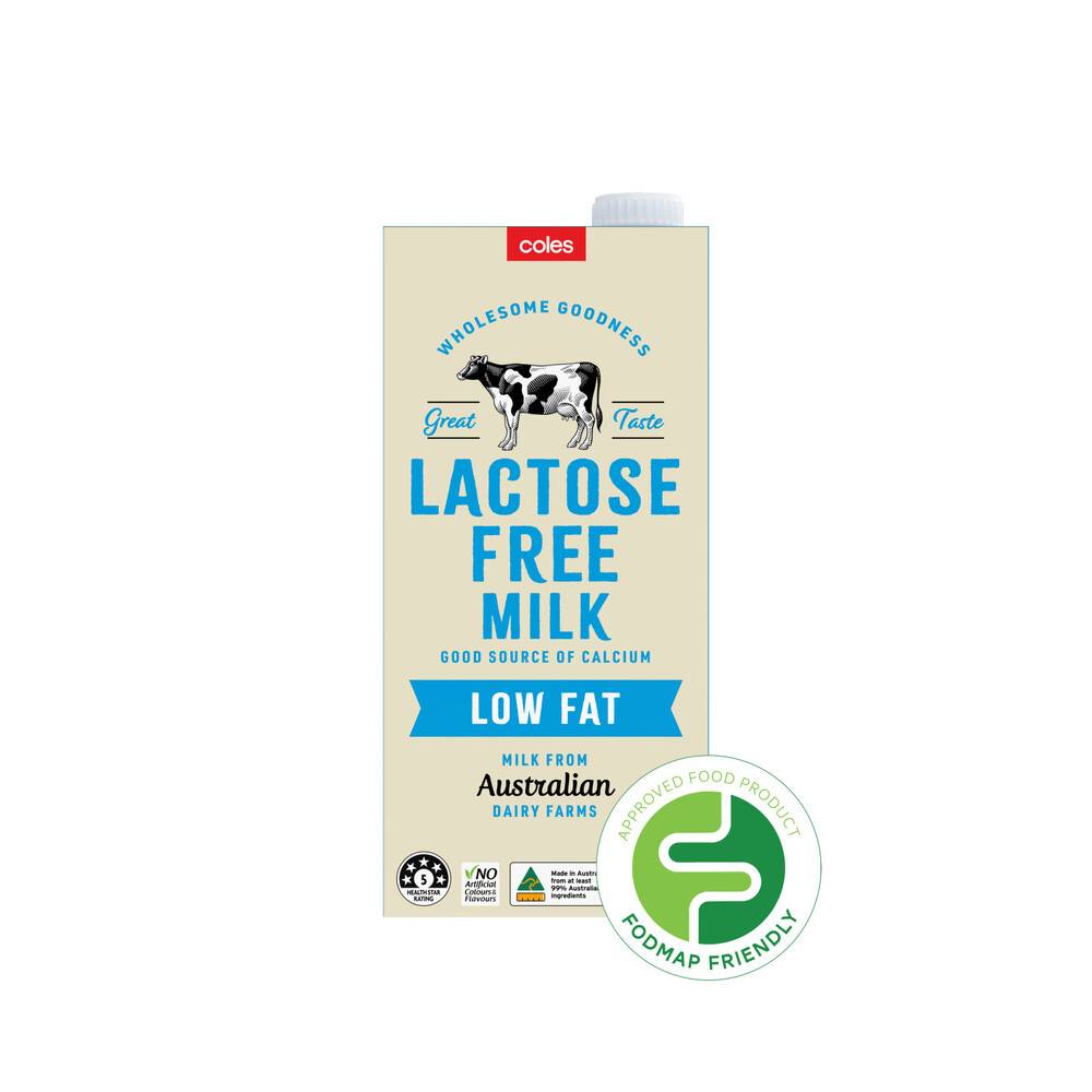 Coles Lactose Free Uht Low Fat Milk 1L