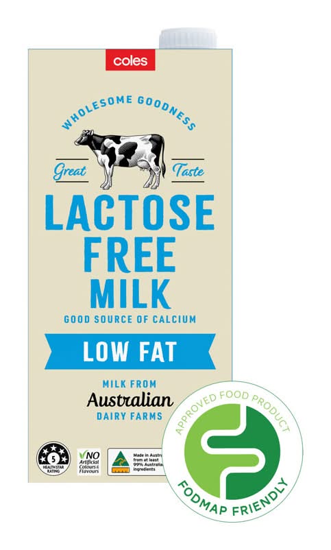 Coles Lactose Free Uht Low Fat Milk (1L)