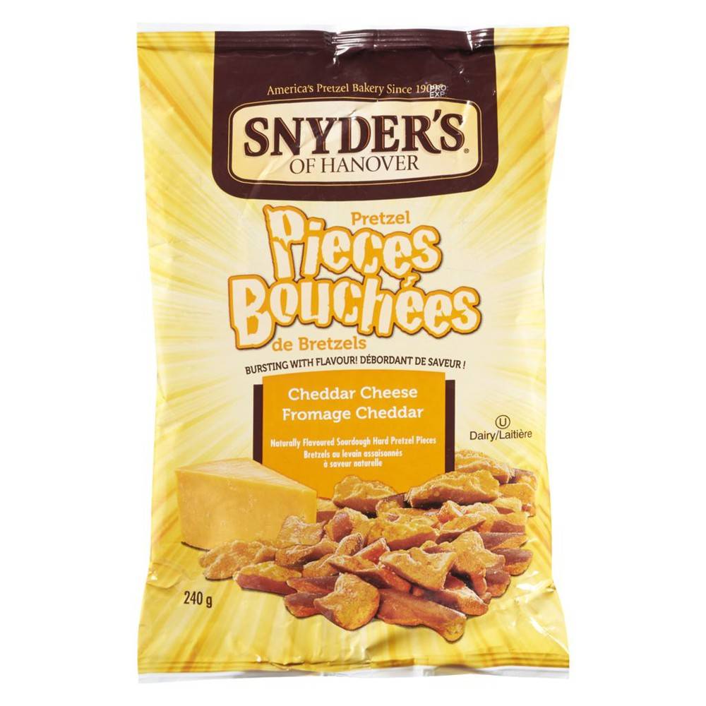 Snyder's of Hanover Pretzel Pieces, Cheddar Cheese (240 g)