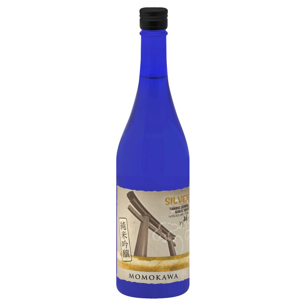 Momokawa Junmai Ginjo Silver Dry Crisp Sake (750 ml)