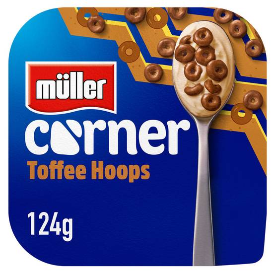 Müller Yogurt Corner Toffee Hoops 124g