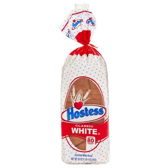 Order Hostess Classic White Bread Sliced 20oz food online from Everyday Needs by Gopuff store, Norfolk on bringmethat.com