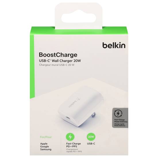 Belkin 20-watt Usb-C Wall Charger (white)