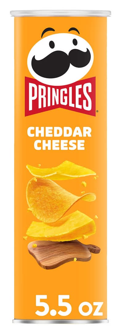 Pringles Cheddar Cheese Potato Crisps Chips Lunch Snacks 5.5 Oz