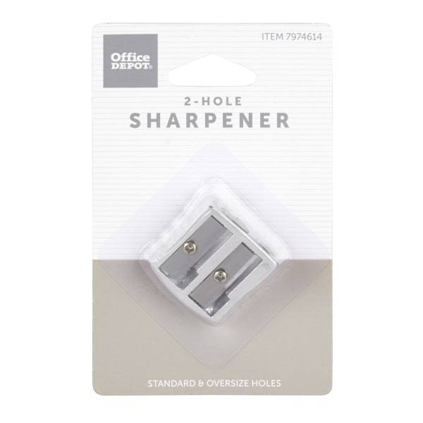 Office Depot Brand Manual Pencil Sharpener 1" X 1" Aluminum