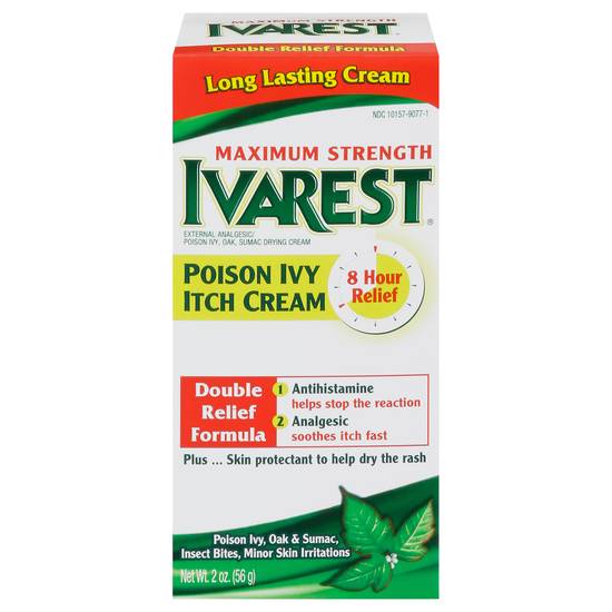 Ivarest Maximum Strength Poison Ivy Itch Cream (2 oz)