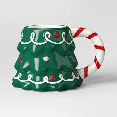 Wondershop Earthenware Mini Figural Christmas Tree Mug 9.8 oz