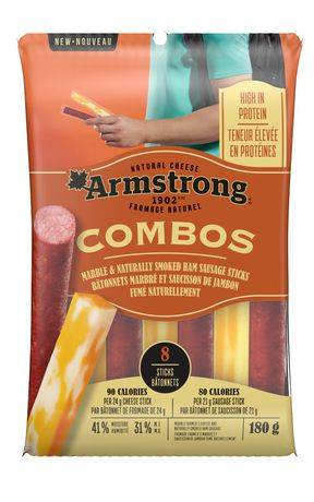 Armstrong Combos Marble & Naturally Smoked Ham Sausage Sticks