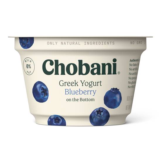 Chobani Non-Fat Greek Yogurt Blueberry Bottom (5.3 oz)