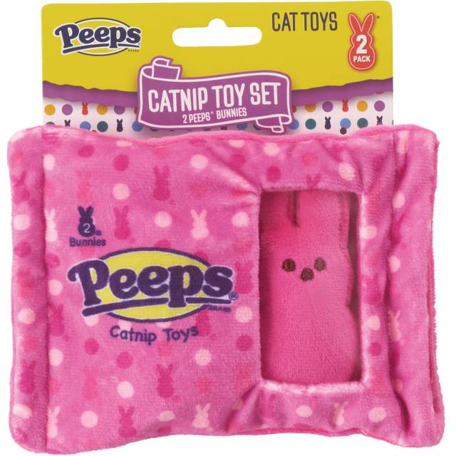 Peeps Catnip Cat Toy Bunnies, 2 pk, Assorted