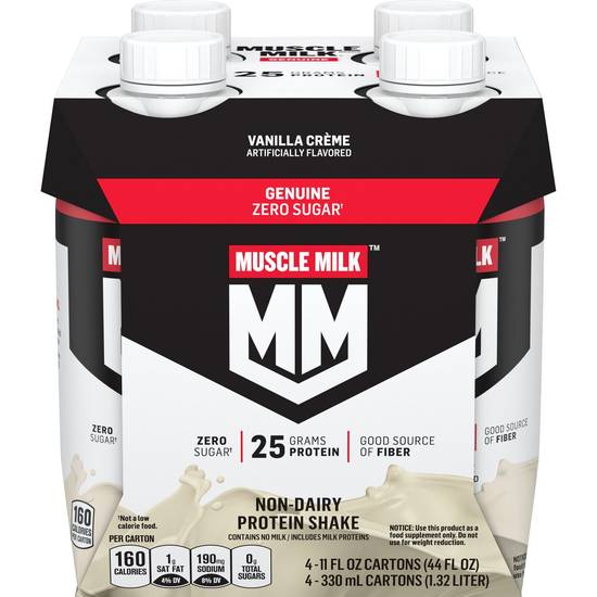 Muscle Milk Protein Nutrition Shake, Vanilla Creme