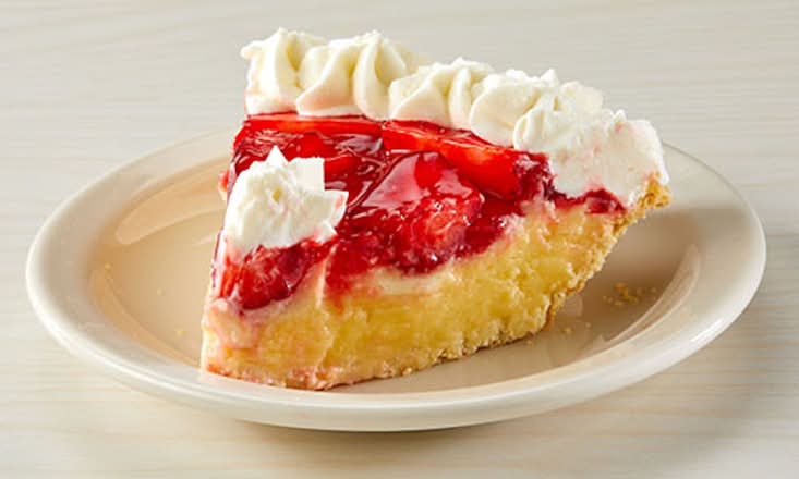 Strawberry Banana Pie - Slice