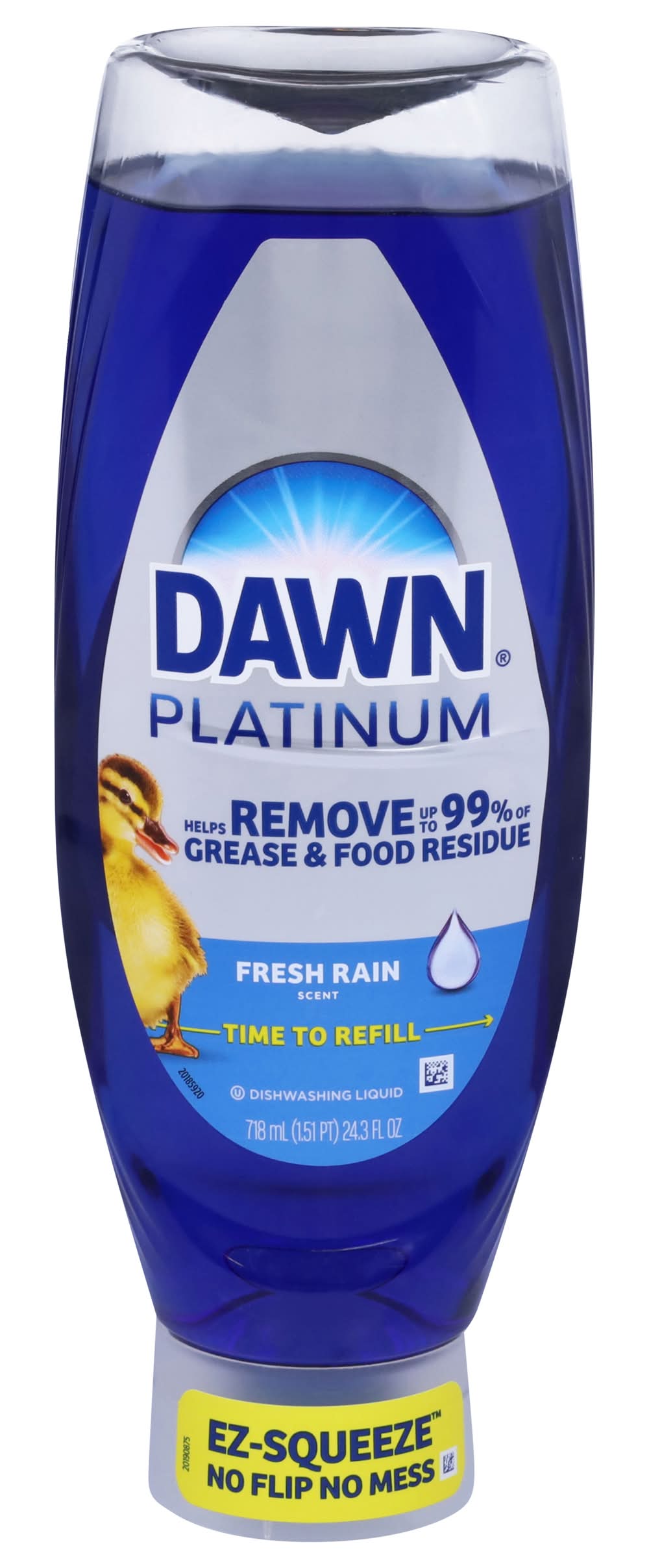 Dawn Platinum Ez-Squeeze Dishwashing Liquid, Fresh Rain (24.3 fl oz)