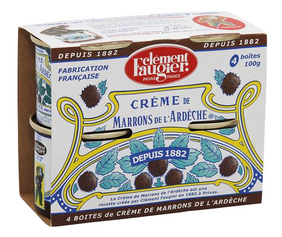 Clement Faugier - Crème de marrons de l'ardèche, 4 boites