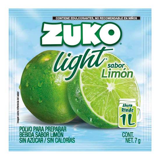 Zuko bebida light en polvo sabor limón (sobre 7 g)