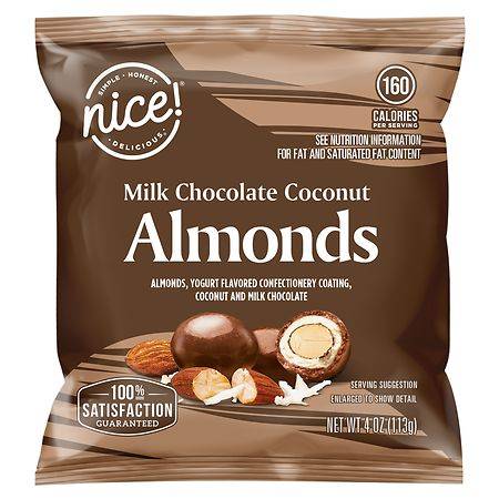 Nice! Milk Chocolate Coconut Almonds (4 oz)