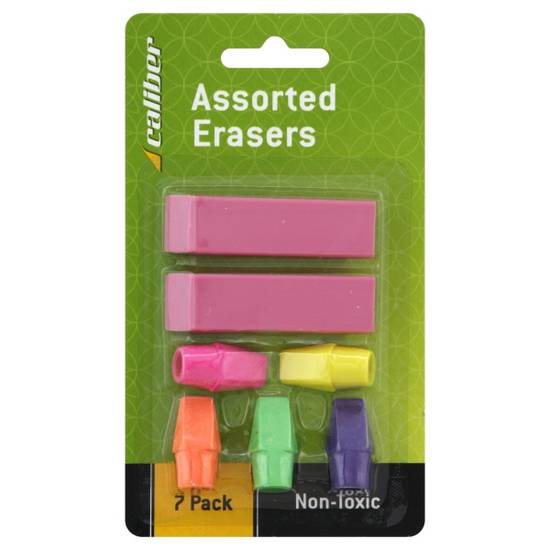 Caliber Assorted Erasers