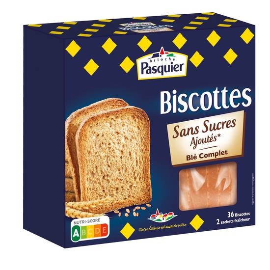 Brioche Pasquier - Biscottes blé complet sans sucres ajoutés