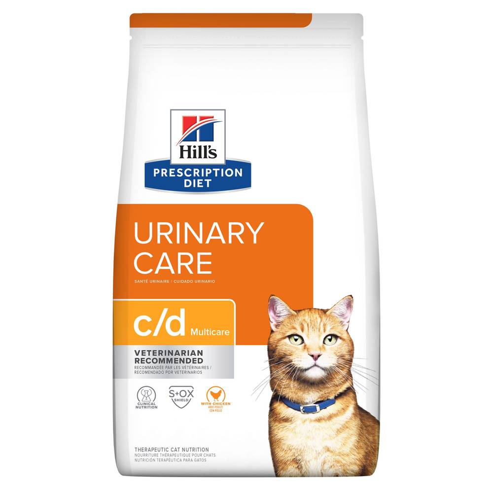 Hill's alimento seco para gato cuidado urinario c/d