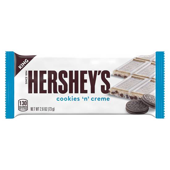 Hershey's, Cookies 'n' Crème King Size Candy Bar, 2.6 Oz
