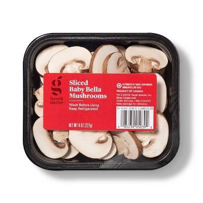 Good & Gather Sliced Baby Bella Mushrooms - 8oz - Tm