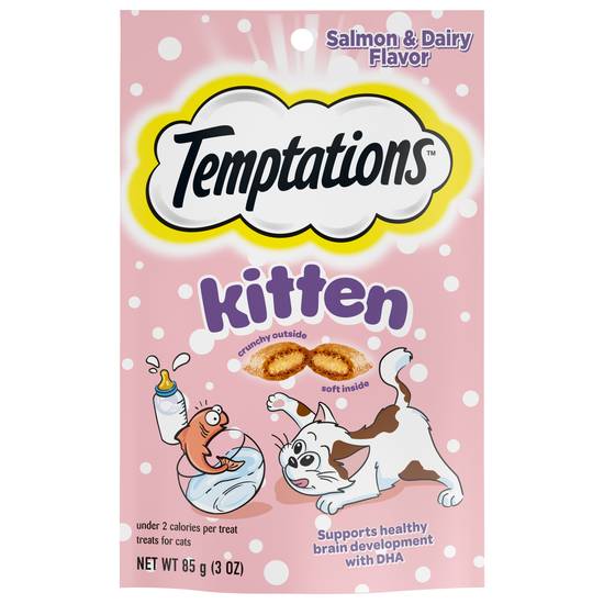 Temptations Kitten Salmon & Dairy Flavor Treats For Cats