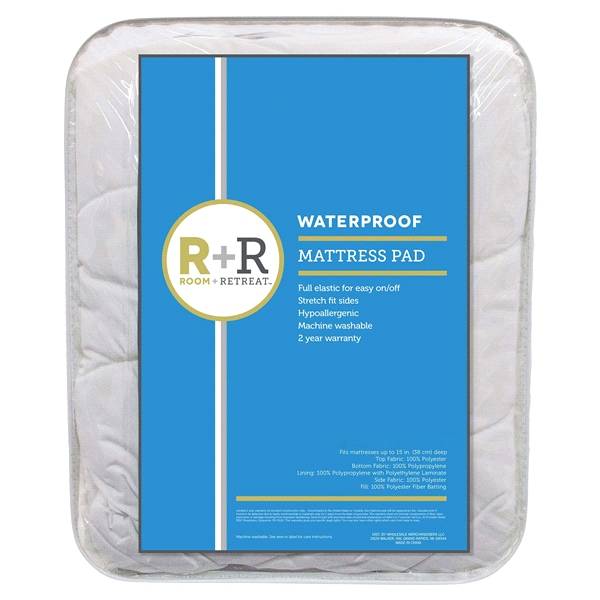 Room + Retreat Waterproof Mattress Pad, Full