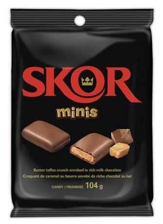 SKOR Minis Milk Chocolate With Crisp Butter Toffee Candy Bites (104 g)