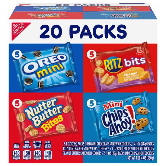 Nabisco Cookies and Crackers Variety pack (20 ct)